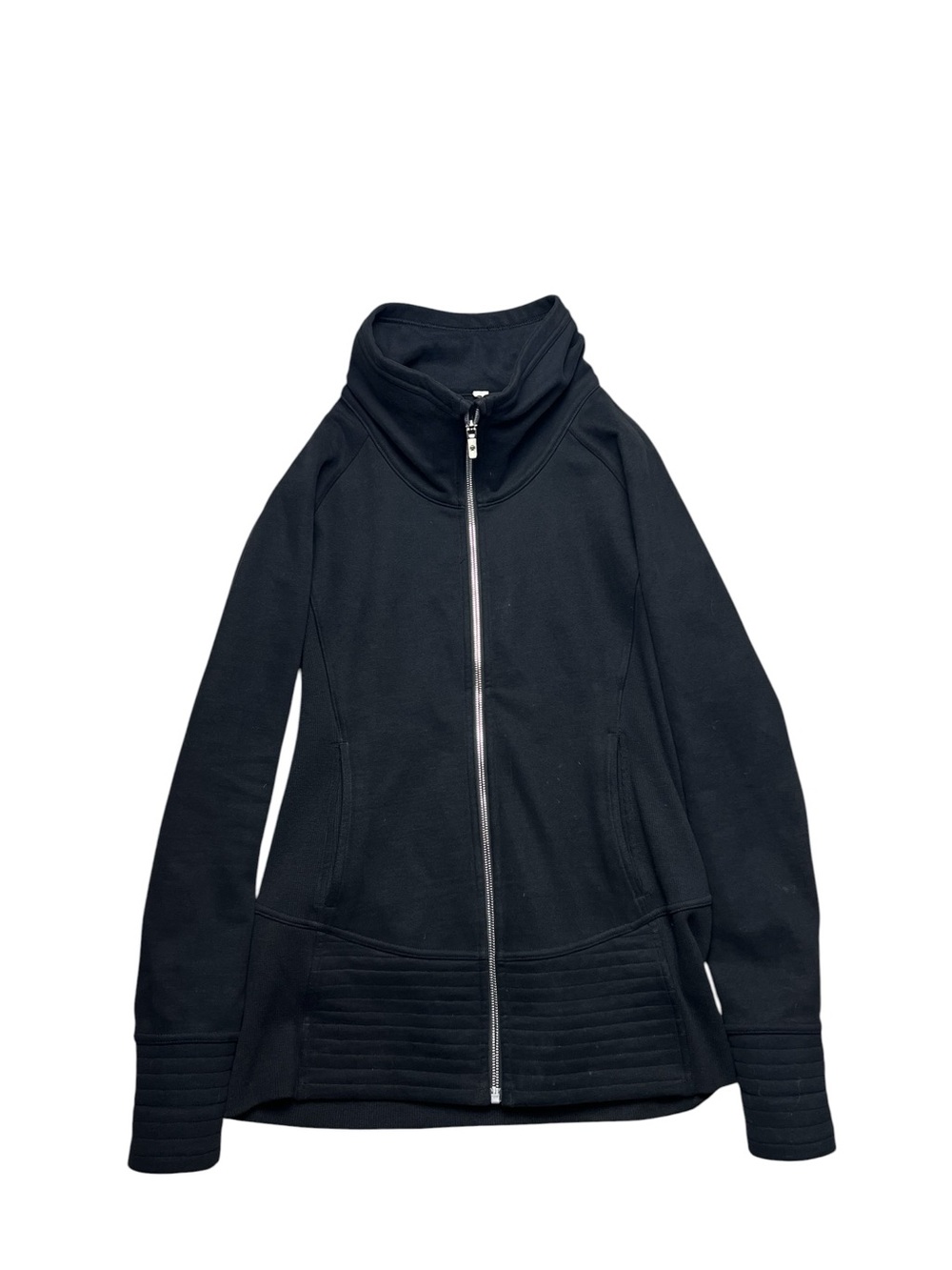 Lululemon Radiant Jacket II Black Funnel Neck Zip Up Size 8